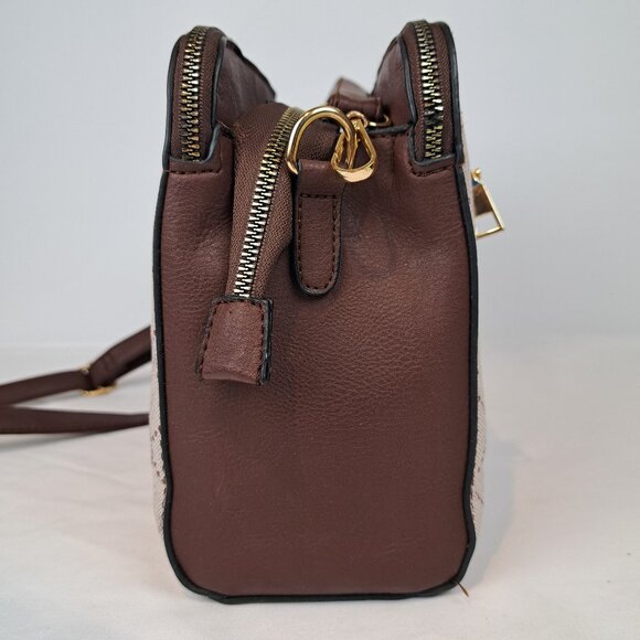 Baby Phat Cat Pattern Vegan Leather Multi Section Bag - Picture 4 of 16